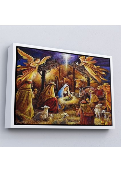 Çerçeveli Hz Isanın Doğuşu Tablosu - Hırıstiyan HEDIYESI-7205