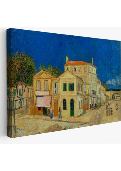 Çerçeveli Vincent Willem Van Gogh - Sarı Ev TABLOSU-7157