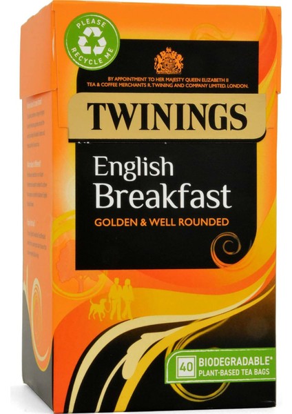 English Breakfast Bardak Poşet Çay 40 Adet