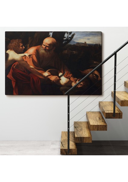 Caravaggio - Isanın Kurban Edilmesi Tablo - Sacrifice Of ISAAC-7121