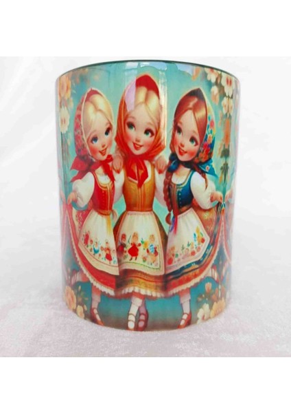 Cici Kızlarr Vintage Baskı Büyük Boy Kupa fiyatları