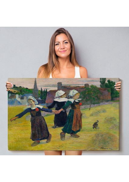 Paul Gauguin Bretonlu Kızlar Dans TABLOSU-7007 fiyatları