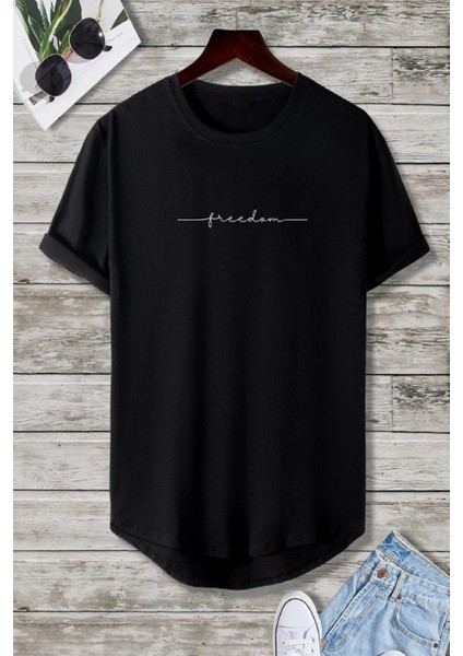 Freedom 2'Li Paket Uzun Eteği Oval Pamuklu Comfort Fit Unisex Tshirt fiyatları