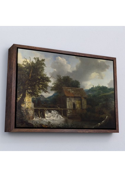 Çerçeveli Jacob Van Ruis - Köy Hayatı TABLOSU-7010