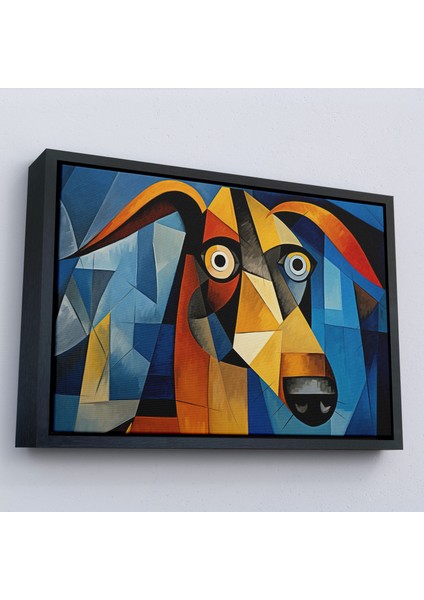 Çerçeveli Pablo Picasso Tarzında Soyut Köpek TABLOSU-7212