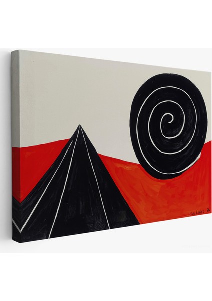 Çerçeveli Alexander Calder - Piramit ve Sarmal Tablo - Pyramid And SPIRAL-7111 fiyatları