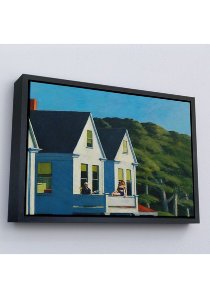 Çerçeveli Edward Hopper - Ikinci Kat Güneş Işığı Tablo - Second Story SUNLIGHT-7129