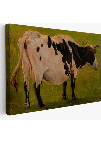 Carlo Dalgas - Siyah Beyaz Holstein Ineği TABLOSU-7058