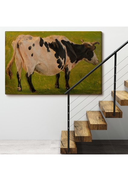 Carlo Dalgas - Siyah Beyaz Holstein Ineği TABLOSU-7058 fırsatları