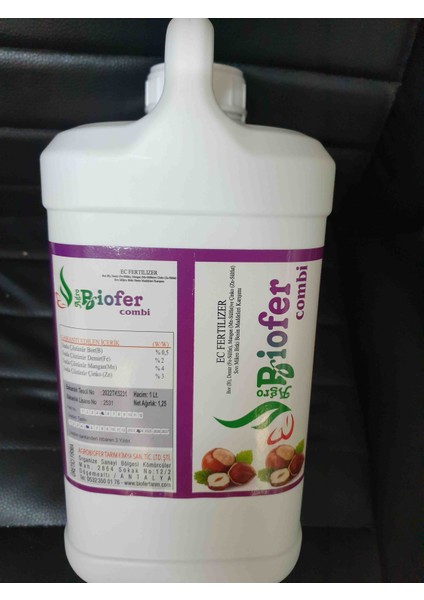 Combi Özel Fındık Yaprak Gübresi Verim Artırıcı Dökülme Engelleyici Iç Doldurucu Gübre 5 Lt