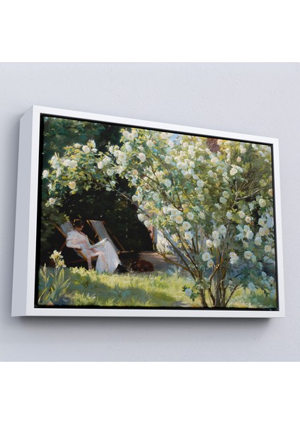 Çerçeveli Severin Kroyer Güller Bahçesi TABLOSU-7029 fırsatları