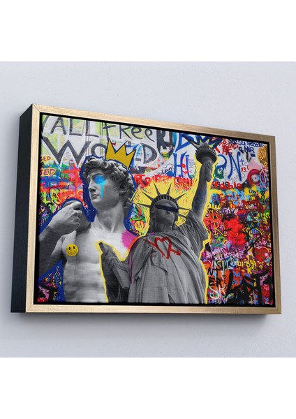 Çerçeveli Renkli Punk Rock TABLOSU-7236 modelleri