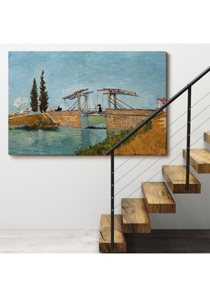 Vincent Van Gogh Arles'taki Langlois Köprüsü Tablo - Langlois Bridge At ARLES-7171 fırsatları