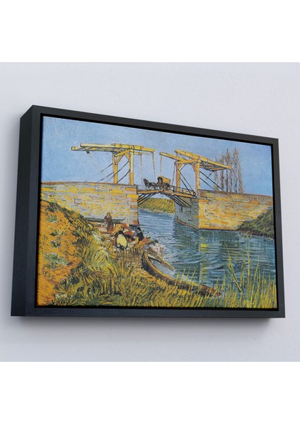 Çerçeveli Vincent Willem Van Gogh - Arles Köprüsü Tablo - Bridge At ARLES-7154