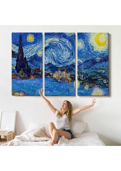 Vincent Van Gogh - Yıldızlı Geceler TABLO-7151 indirimleri