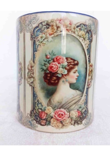 Old Time LADY33 Vintage Baskı Büyük Boy Kupa fiyatları
