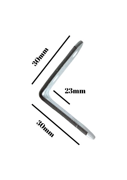 L Bağlantı Demiri 30*30*23 mm Dolap Köşe Bağlantı Demiri