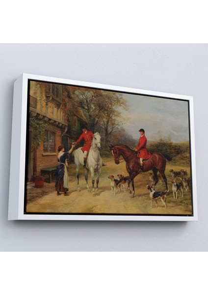 Çerçeveli Heywood Hardy'un Ingiliz Köyü TABLOSU-7017