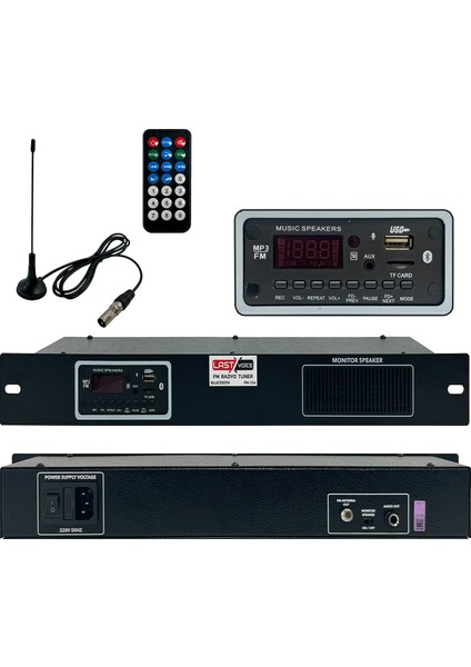 FM-724 Kumandalı USB Bluetooth Dijital Fm Tuner Radyo (Trt Bandrollü)