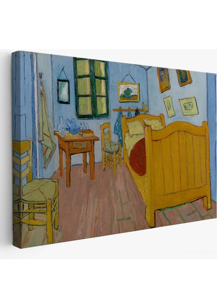 Çerçeveli Vincent Van Gogh - Arles'ta Yatak Odası Tablosu - Bedroom In ARLES-7179 fiyatları