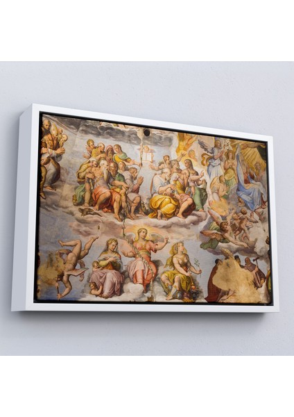 Çerçeveli Giotto - Çan Kulesinin Tavan Resmi TABLO-7116