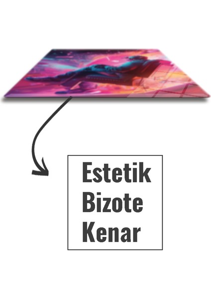 Cam Mouse Pad | Cam Masa Matı | Techno Boy | Small | 18CM x 22CM