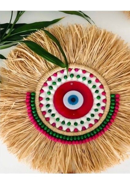 Rafya Duvar süsleri nazar boncuklu