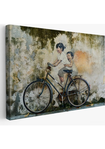 Çerçeveli Graffiti Çocuk Bisiklet TABLOSU-7241