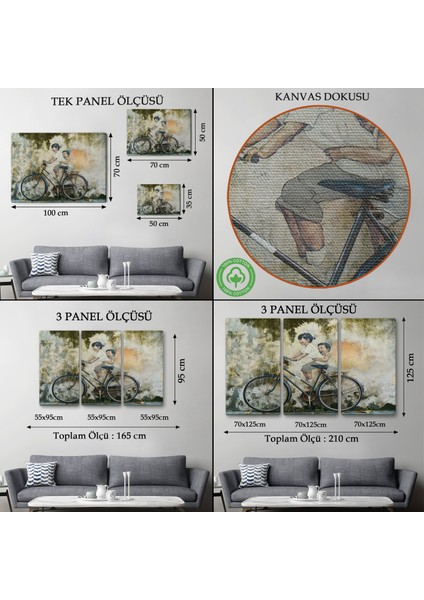 Çerçeveli Graffiti Çocuk Bisiklet TABLOSU-7241 modelleri