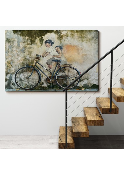 Çerçeveli Graffiti Çocuk Bisiklet TABLOSU-7241 fırsatları