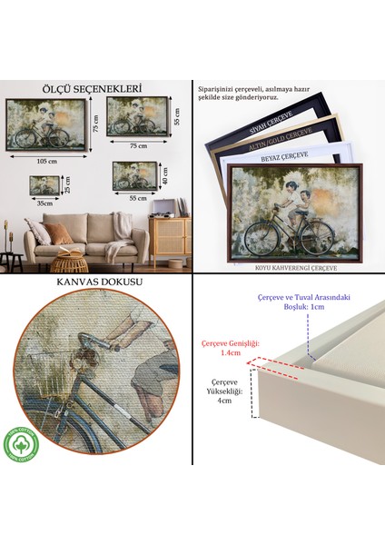 Çerçeveli Graffiti Çocuk Bisiklet TABLOSU-7241 indirimleri