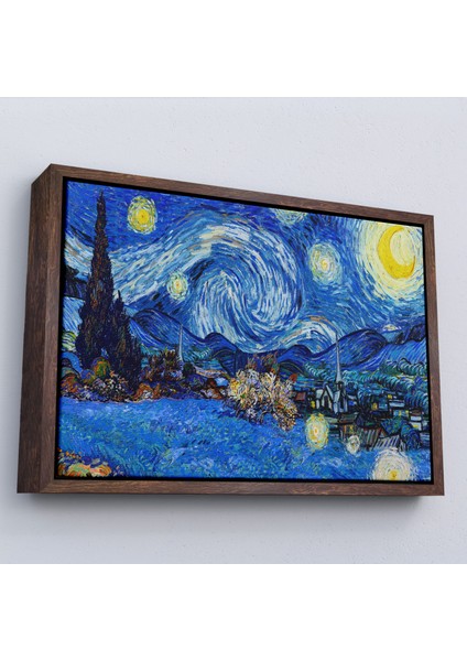 Çerçeveli Vincent Van Gogh - Yıldızlı Geceler TABLO-7151 fiyatları