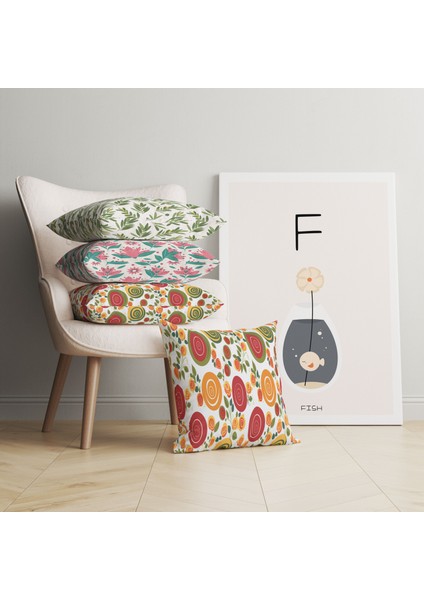 F Harfi Alfabe Minimalist Kanvas Tablo - Bebek Odası Dekorasyon - Çocuk Odası Tablo