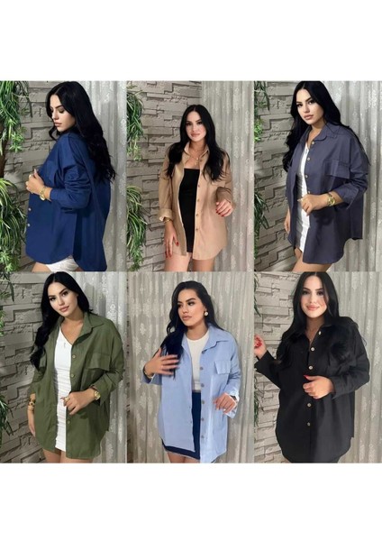 Çift Kapaklı Cep Oversize Gabardin Gömlek fiyatları
