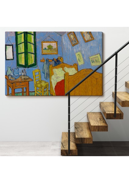 Çerçeveli Vincent Van Gogh - Arles'ta Yatak Odası Tablosu - Bedroom In ARLES-7160 fırsatları