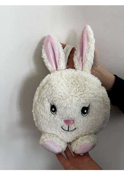 Kız Çocuk Peluş Tavşan Sırt Çantası