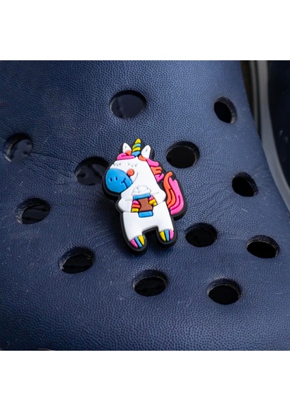 Unicorn Tasarımlı Crocs Jibbitz Terlik Süsü