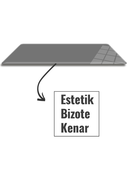 Cam Mouse Pad | Cam Masa Matı | Düz Renk - Gri | Large | 40CM x 80CM fırsatları