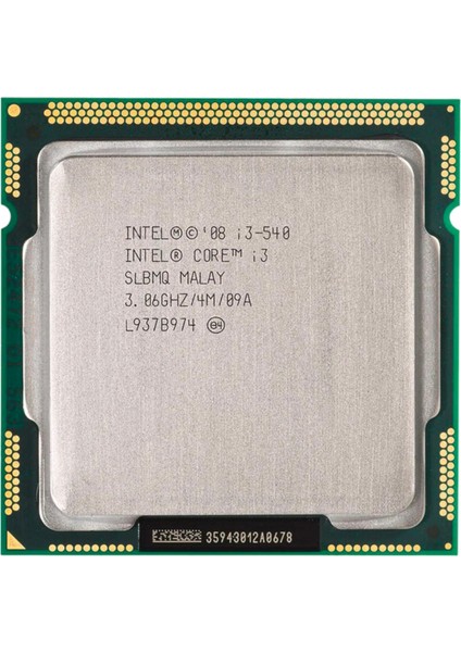 Core i3 540 3,06 GHz 4 MB Cache 1156 Pin İşlemci