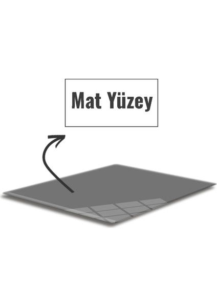 Cam Mouse Pad | Cam Masa Matı | Düz Renk - Gri | Small | 18CM x 22CM