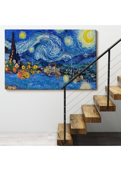 Vincent Van Gogh - Yıldızlı Geceler Tablo - Starry NIGHT-7172 fırsatları