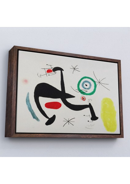 Çerçeveli Joan Miro - Tosca Şarkısını Söyleyen Geyik TABLO-7089