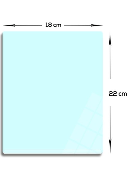 Cam Mouse Pad | Cam Masa Matı | Satina Cam | Small | 18CM x 22CM modelleri