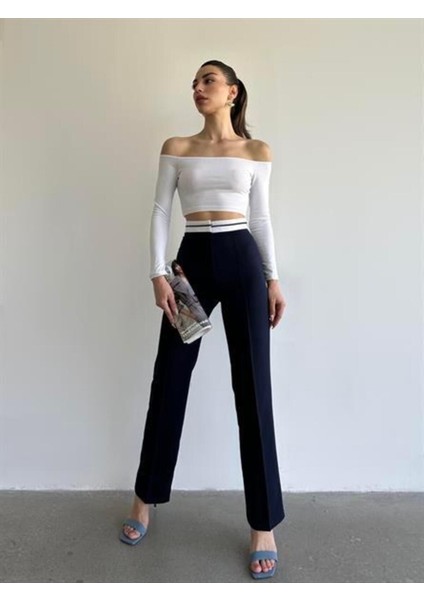 Ters Kemer Classy Pantolon Lacivert modelleri