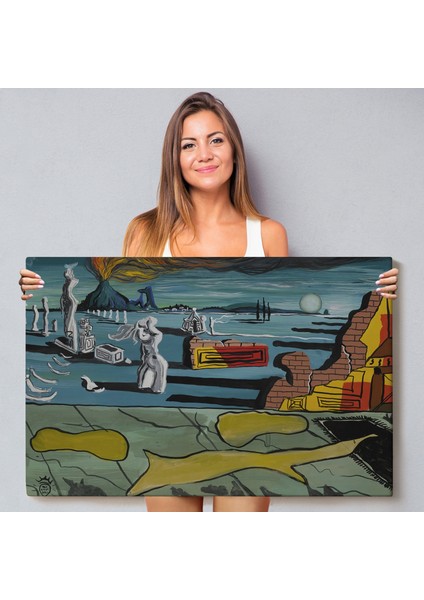 Çerçeveli Salvador Dali - Venüs Rüyası Tablo - Dream Of VENUS-7125 fiyatları