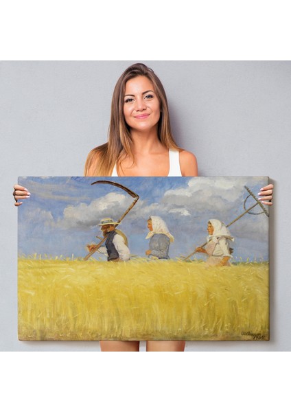 Anna Ancher - Işçiler Tablo - HARVESTERS-7156 fiyatları