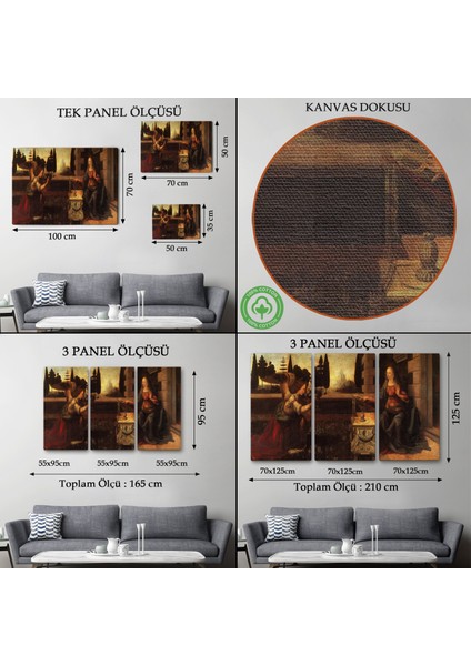 Leonardo Da Vinci - Duyuru Tablo - ANNUNCIATION-7096 modelleri
