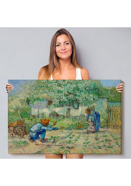 Vincent Van Gogh - Millet'den Sonra Ilk Adımlar Tablo - First STEPS-7164