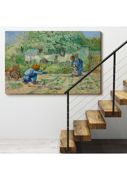 Vincent Van Gogh - Millet'den Sonra Ilk Adımlar Tablo - First STEPS-7164