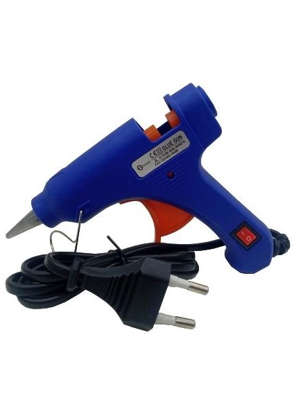 Glue Gun Anahtarlı Sıcak Mum Çubuk Slikon Tabancası 20W